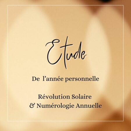 Étude de l'Année Personnelle
